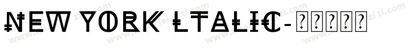New York ltalic字体转换
